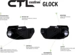 Viridian Green Laser Viridian Custom CTL for Glock 17/19/22/23 580 Lumen Tactical Light w SAFECharge - alternate view 2