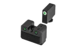 Truglo Tritium Pro Night Sights for Glock M.O.S. 17 19 22 23 24 26 27 33 34 35 38 39 Front Outline White Rear Green