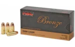 PMC AMMUNITION PMC Bronze Handgun Ammunition 9mm Luger 115 gr. JHP 1160 fps 50/ct - alternate view 2