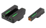 Truglo TFX Pro Tritium/Fiber-Optic Day/Night Sights Fit CZ 75 Series (Most Models) - Front Orange/Green Rear - alternate view