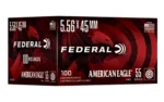 Federal Cartridge Co. Federal American Eagle Rifle Ammunition 5.56X45 NATO 55gr FMJ 3165 fps 100/ct - alternate view 2