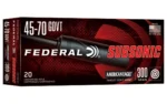 Federal Cartridge Co. Federal Subsonic Rifle Ammunition .45-70 Govt 300gr SP 1000 fps 20/ct - alternate view 2