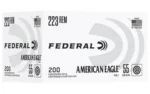 Federal Cartridge Co. Federal American Eagle Rifle Ammunition .223 Rem 55gr FMJ 3240 fps 200/ct - alternate view 2