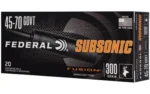 Federal Cartridge Co. Federal Fusion Subsonic Rifle Ammunition .45-70 Govt 300gr SP 1000 fps 20/ct - alternate view 2