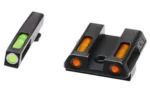 North Pass Ltd. Hiviz HIVIZ LiteWave H3 sight Orange/Green LitePipe/White front ring fits Glock models 42 and 43 43X and 48