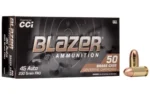 CCI Blazer Brass Handgun Ammunition .45 ACP 230 gr FMJ 830 fps 50/ct - alternate view 2