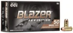 CCI Blazer Brass Handgun Ammunition .40 S&W 165 gr FMJ 1050 fps 50/ct - alternate view 2