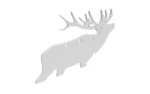 Birchwood Casey AR500 3/8" Silhouette Plate Target 3-Hole Elk - alternate view 2