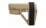 SB Tactical SBA5 Pistol Stabilizing Brace 5-Position Adjustable for AR-15 FDE - alternate view 2