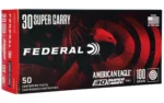 Federal Cartridge Co. Federal American Eagle Handgun Ammunition .30 Super Carry 100 gr. FMJ 1250 fps 50/ct - alternate view 2