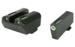 Truglo TFX Tritium/Fiber-Optic Day/Night Sight Set fits GLOCK 17 / 17L 19 22 23 24 26 27 33 34 35 38 and 39 (Suppressor Low)