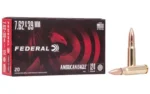 Federal Cartridge Co. Federal American Eagle Rifle Ammunition 7.62x39 124 gr FMJ 2350 fps 20/ct - alternate view 2