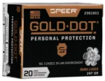 Speer Ammunition SPR GOLD DOT 9MM 147GR HP 20/200 - alternate view 2