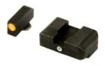 Ameriglo Tritium i-Dot Night Sight Set for Select Glocks - Front Tritium - Green / Front Outline - White / Rear Style - Green