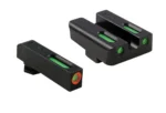 Truglo TFX Pro Tritium/Fiber-Optic Day/Night Sights Fit Glock 17 17L 19 23 24 26 27 33 34 35 38 39 45 - Orange Outline