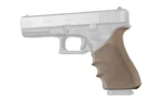Hogue Inc. Hogue HandAll Beavertail Grip Sleeve Glock 17 G17 MOS G17L G22 G35 G35 MOS G34 G34 MOS G31 G37 Gen 3-4 FDE
