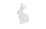 Birchwood Casey AR500 3/8" Steel 1 Hole Animal Silhouette Target - Rabbit 1/ct - alternate view 2