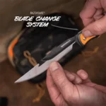 Outdoor Edge Razorbone Replaceable Blade Folding Knife 5" Drop Point Blade Orange - alternate view 2