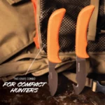 Outdoor Edge Wildpair Knife Combo 4" Gut-Hook Skinner Blade & 2-1/2" Caping Blade Orange - alternate view 2