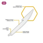 Outdoor Edge 5" Bone/Fillet Blade Pack Stainless 6/ct - alternate view 2
