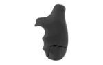 Hogue Inc. Hogue S&W J Frame Round Butt Centennial/Polymer Bodyguard Rubber Tamer Grip - Black - alternate view 2