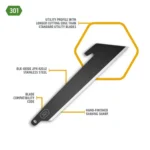 Outdoor Edge 3.0" Utility Blade Pack Black 6/ct - alternate view 2