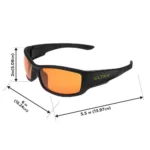 The Allen Company Inc. Allen ULTRX Sync Safety Glasses Black with Amber Lenses - alternate view 2