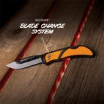 Outdoor Edge RazorEDC Lite Replaceable Blade Folding Knife 3" Drop Point Blade Orange - alternate view 2