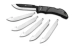 Outdoor Edge RazorEDC Lite Replaceable Blade Folding Knife 3-1/2" Drop Point Blade Grey - alternate view 2