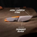 Outdoor Edge Vantex Fixed Knife 3-1/2" Drop Point Blade with Sheath - alternate view 2