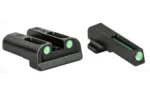Truglo TFO Tritium/Fiber-Optic Day/Night Sights Fit Sig #6 Front/#8 Rear - Front Green/Rear Green - alternate view 2