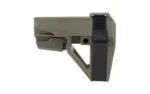 SB Tactical SBA5 Pistol Stabilizing Brace 5-Position Adjustable for AR-15 OD Green - alternate view 2