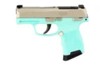 Sig Sauer P365 Robins Egg Blue Handgun .380 ACP 10rd Magazines(2) 3.1" Nickel Slide Optic Ready - alternate view 2
