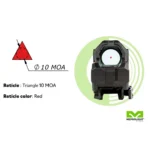 Meprolight Sights Meprolight M22 Self-Illuminated Reflex Sight Red MOA Triangle Black - alternate view 2
