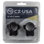 Cz-Usa Firearms CZ Rings 457 455 1" 11mm Dovetail Aluminum Base Height 0.575" - alternate view 2