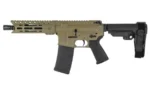 Diamondback DB15 Pistol 5.56mm 30rd Magazine(1) 7" Barrel 6" M-LOK Rail SBA3 Brace FDE - alternate view 2