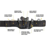 Mission First Tactical Belly Band Holster 26" to 52" Black Ambi - alternate view 2