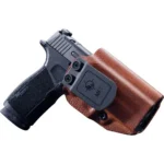 Mission First Tactical Leather Hybrid IWB/OWB Holster for Sig Sauer P365-XMacro Brown Ambi - alternate view 2