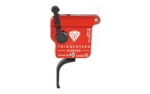 TriggerTech Rem Clone(NO BOLT STOP)Black Diamond Flat Trigger Single Stage Adjustable Black/Red - alternate view 2