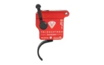 TriggerTech Rem Clone (NO BOLT STOP) Black Diamond Curved Trigger Single Stage Adjustable Black/Red - alternate view 2