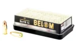 BELOM 9MM 124GR FMJ BRASS 50/1000 - alternate view 2