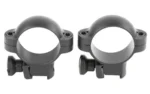 Burris Company Inc. Burris Deluxe Solid Steel .22 Rings 1" Medium 0.80 Actual Height - Matte - alternate view 2