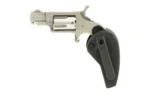 North American Arms NAA Mini Revolver Handgun 22LR 5rd Capacity 1.125" Barrel Silver with Black Grip - alternate view 2