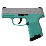 Sig Sauer "Silver Slide/Robin's Egg Blue Frame" P365 Optic Ready Handgun 9mm Luger 10rd Magazines(2) 3.1" Barrel X-RAY 3