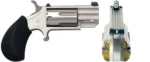 North American Arms NAA Pug TP Handgun .22 Mag 5rd Magazine 1" Barrel Silver with Black Grip - alternate view 2