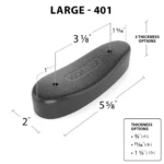 Kick Eez Products KICK-EEZ Trap Recoil Pad 2" x 5-5/8" x 1-1/8" Black - alternate view 3