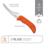 Outdoor Edge ZipBlade Fixed-Blade Field Dressing Knife 4" Blade Orange - alternate view 3