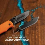 Outdoor Edge RazorMini Folding Knife 2-1/5" Drop Point Blade Orange - alternate view 3
