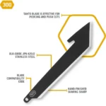Outdoor Edge 3" Tanto Blade Pack Black 6/ct - alternate view 3