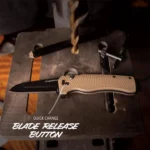 Outdoor Edge Razor XD1 Replaceable Blade Folding Knife 3" Sheepsfoot Blade Tan Scale - alternate view 3